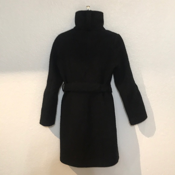 New York & Company wool blend long coat with belt - Picture 3 of 5